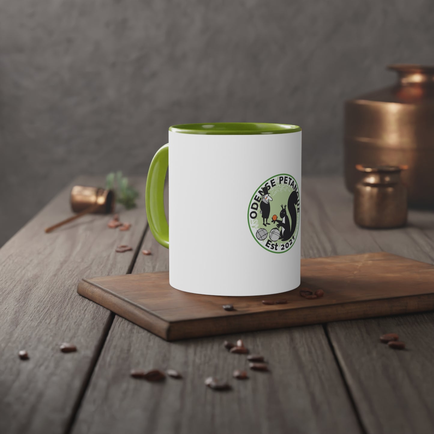 White Accent Mug Odense Petaque, 11oz