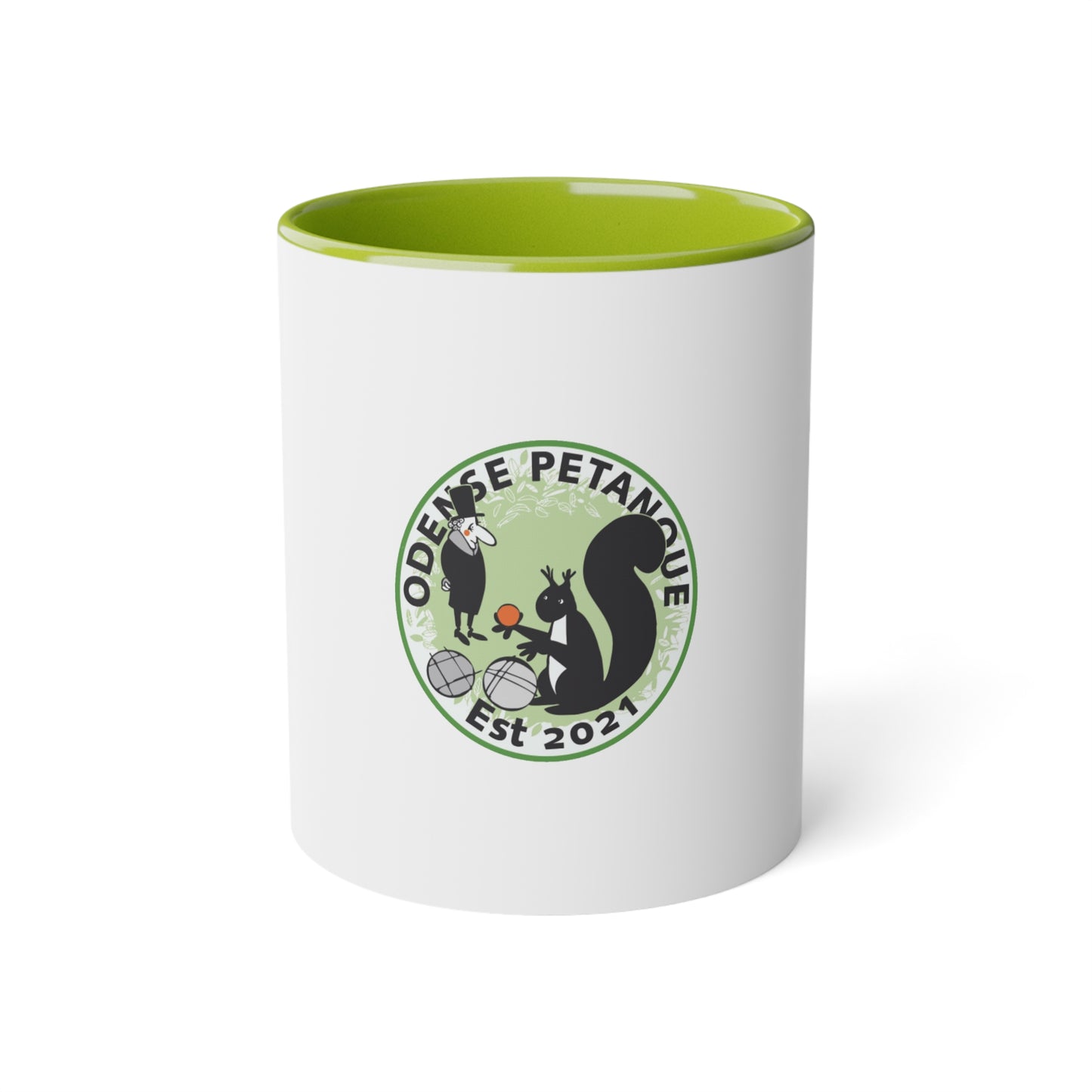 White Accent Mug Odense Petaque, 11oz