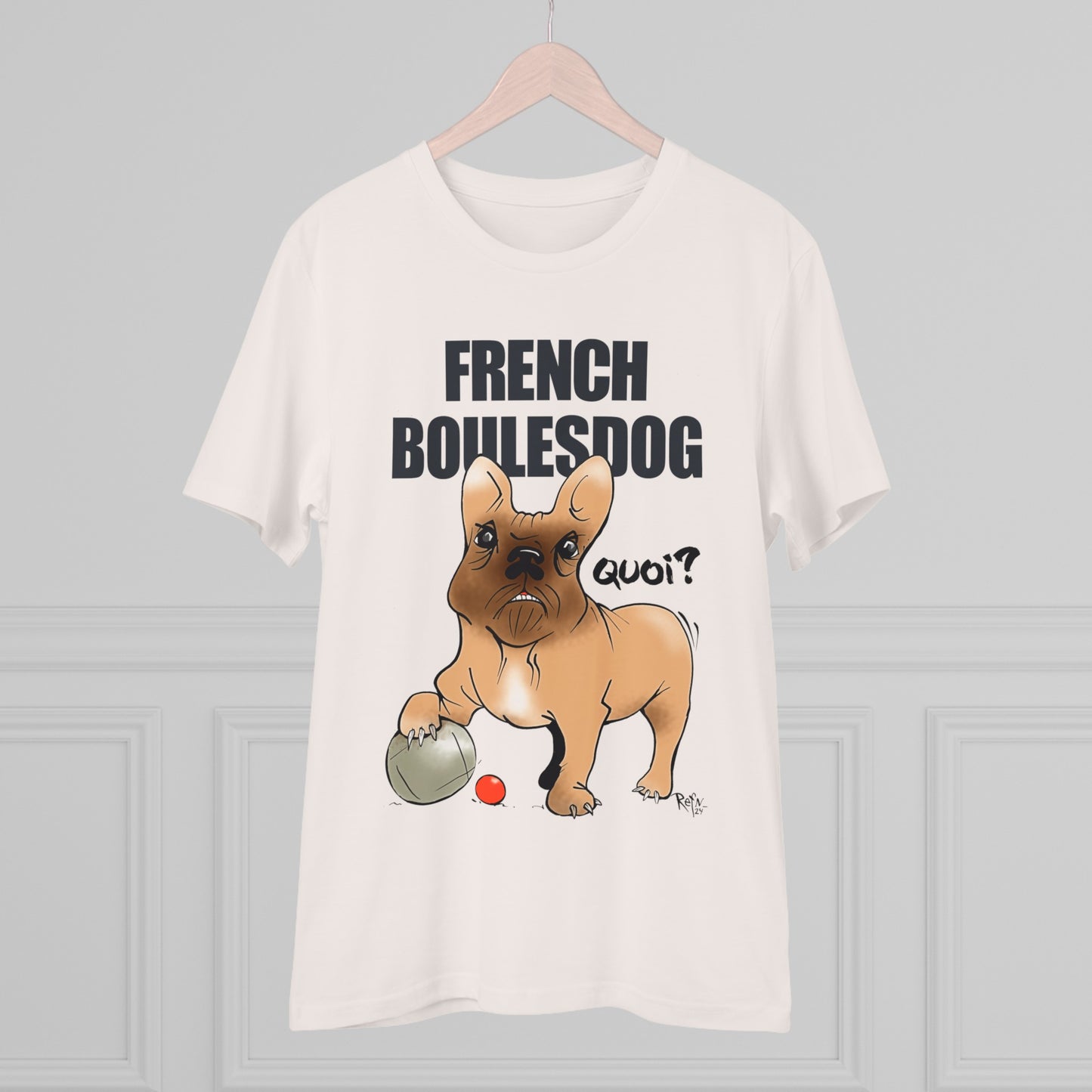 Organic T-shirt - French Boulesdog by Refn