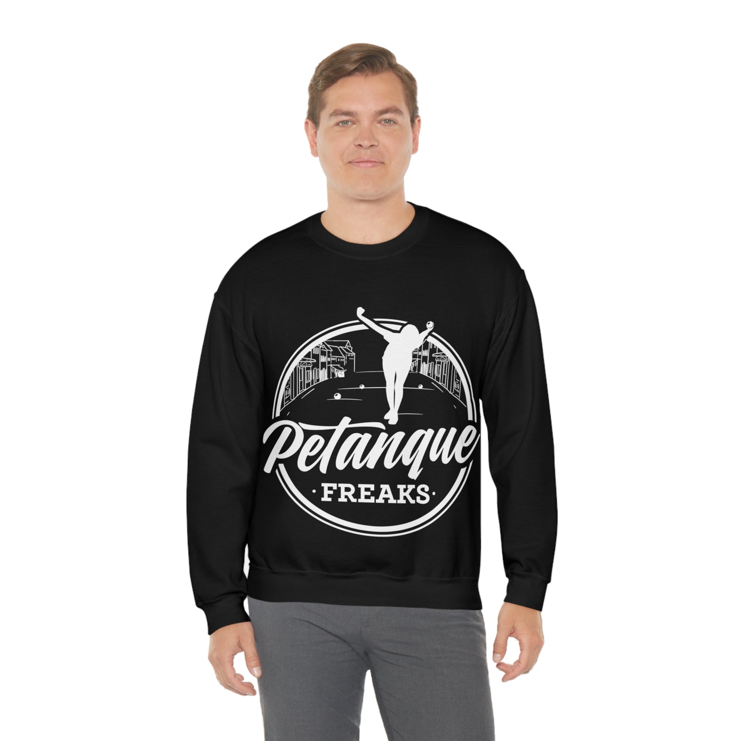 Unisex Heavy Blend™ Crewneck Petanque Freaks Sweatshirt