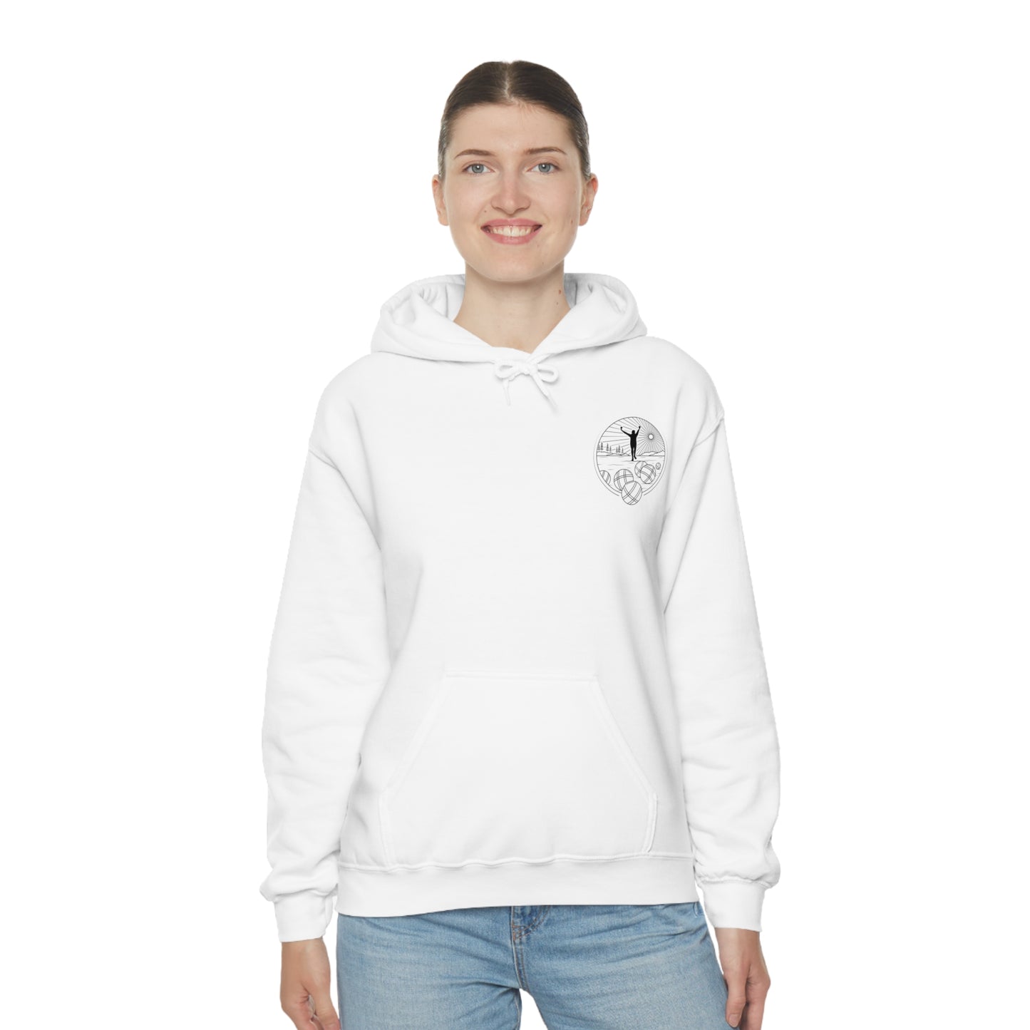 Unisex Heavy Blend Hooded Petanque Design Sweatshirt