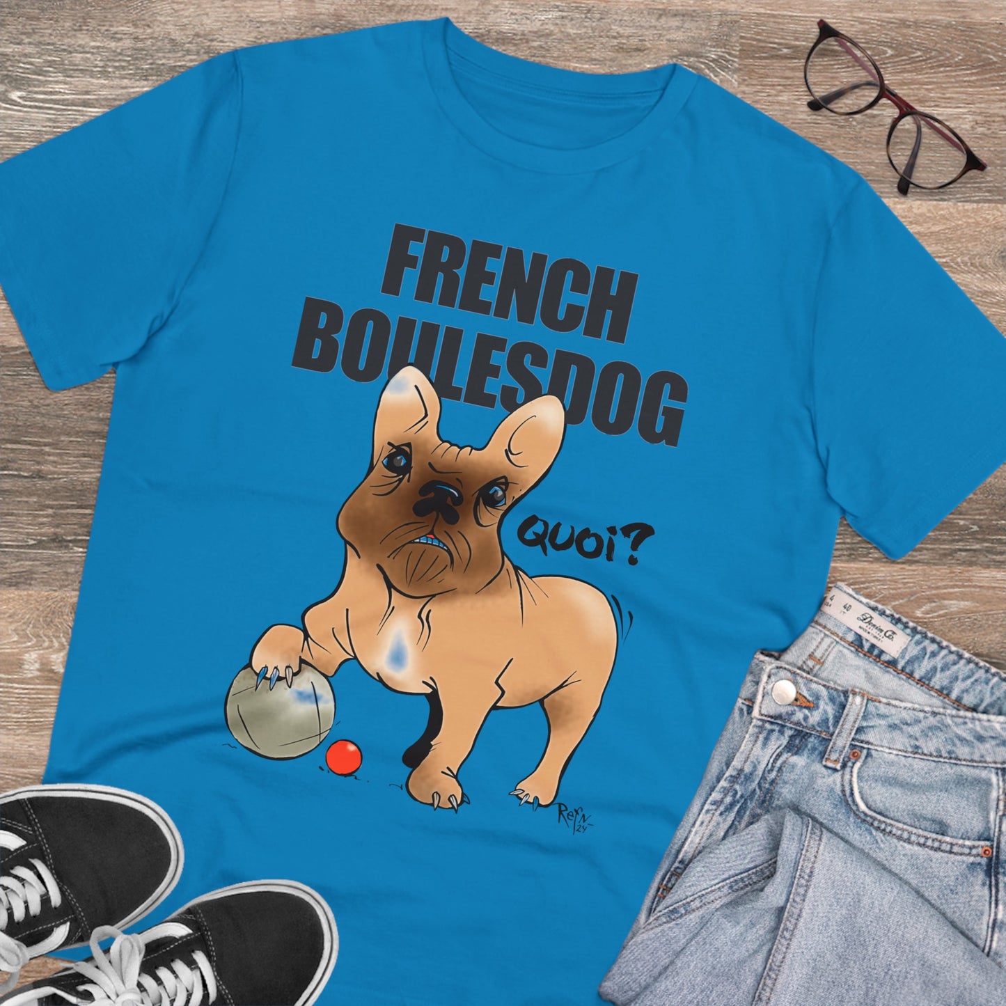 Organic T-shirt - French Boulesdog by Refn