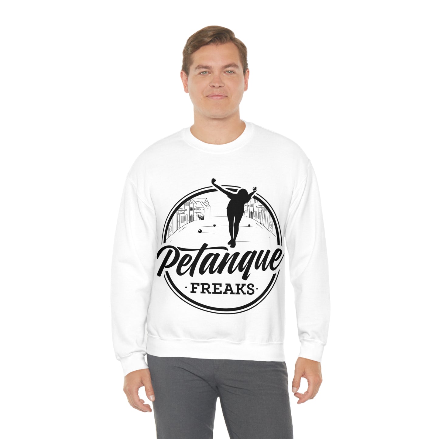 Unisex Heavy Blend™ Crewneck Petanque Freaks Sweatshirt