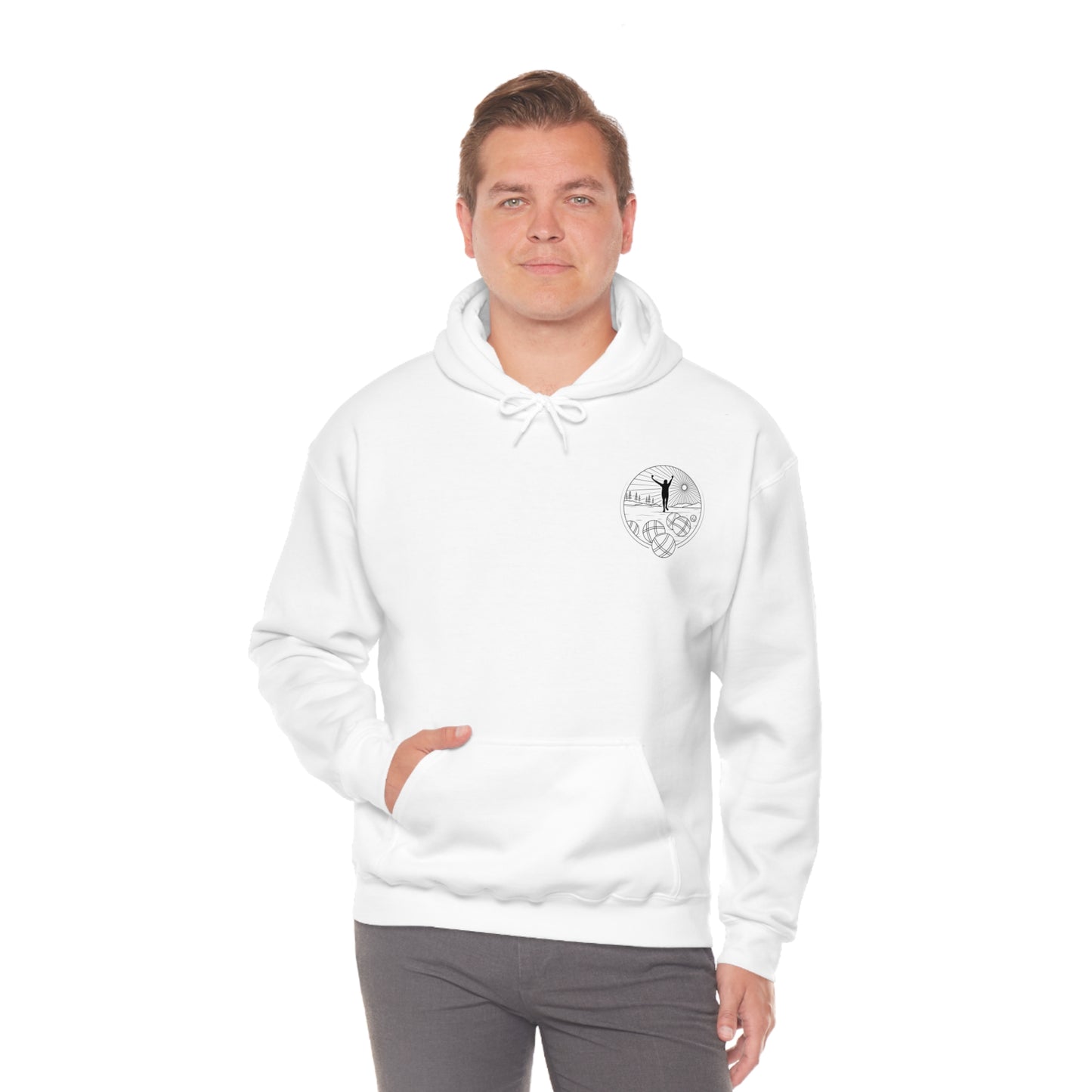 Unisex Heavy Blend Hooded Petanque Design Sweatshirt