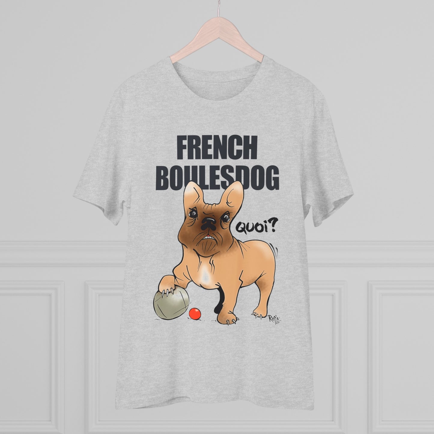 Organic T-shirt - French Boulesdog by Refn