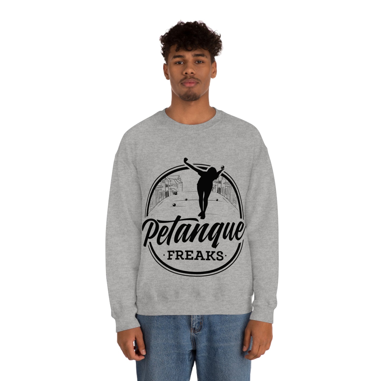 Unisex Heavy Blend™ Crewneck Petanque Freaks Sweatshirt