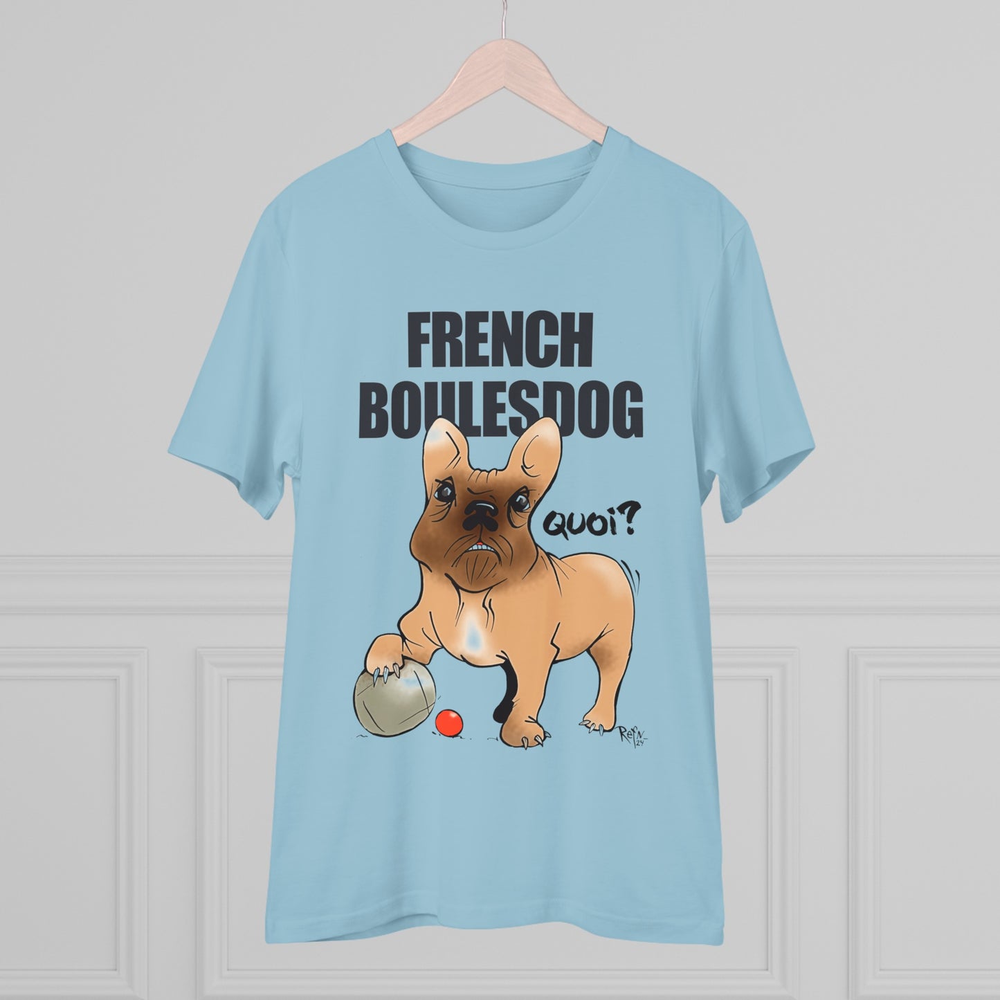 Organic T-shirt - French Boulesdog by Refn