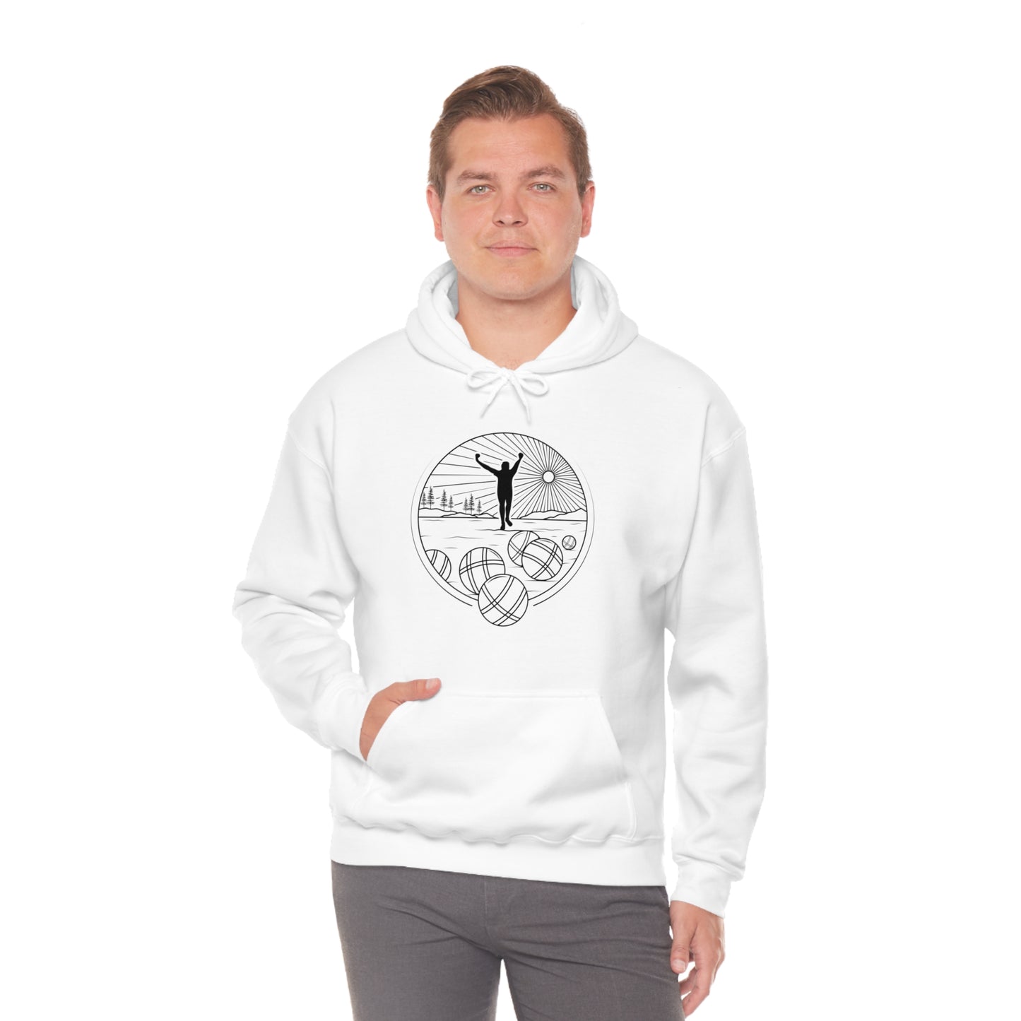 Unisex Heavy Blend™ Hooded Petanque Sweatshirt