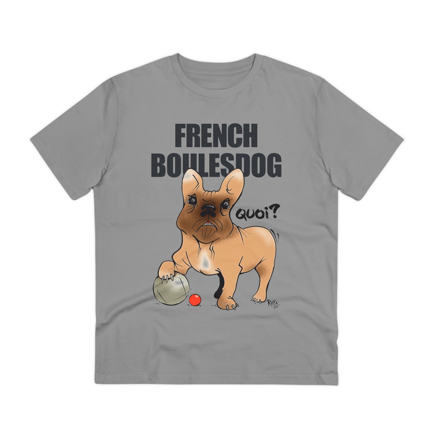 Organic T-shirt - French Boulesdog by Refn