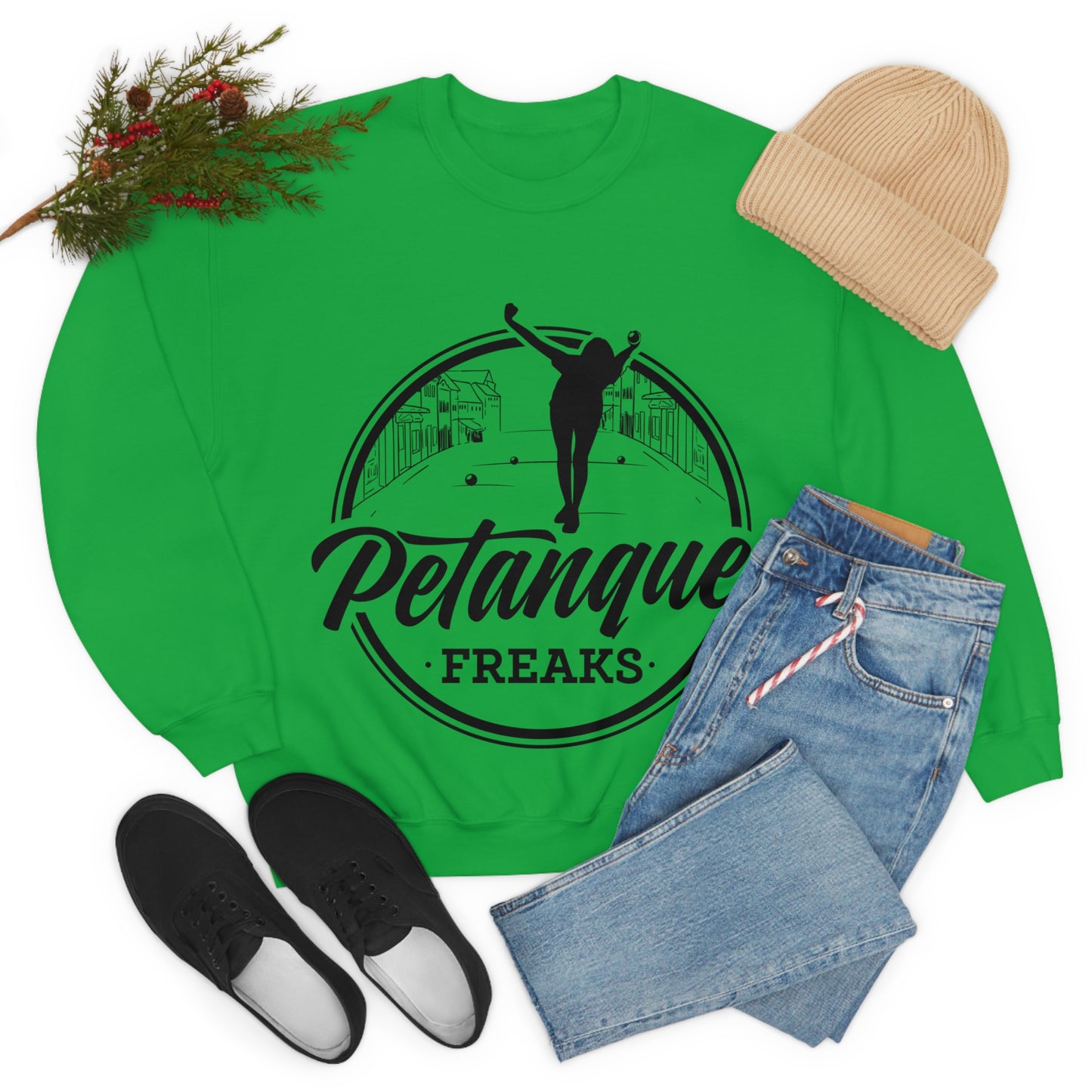 Unisex Heavy Blend™ Crewneck Petanque Freaks Sweatshirt