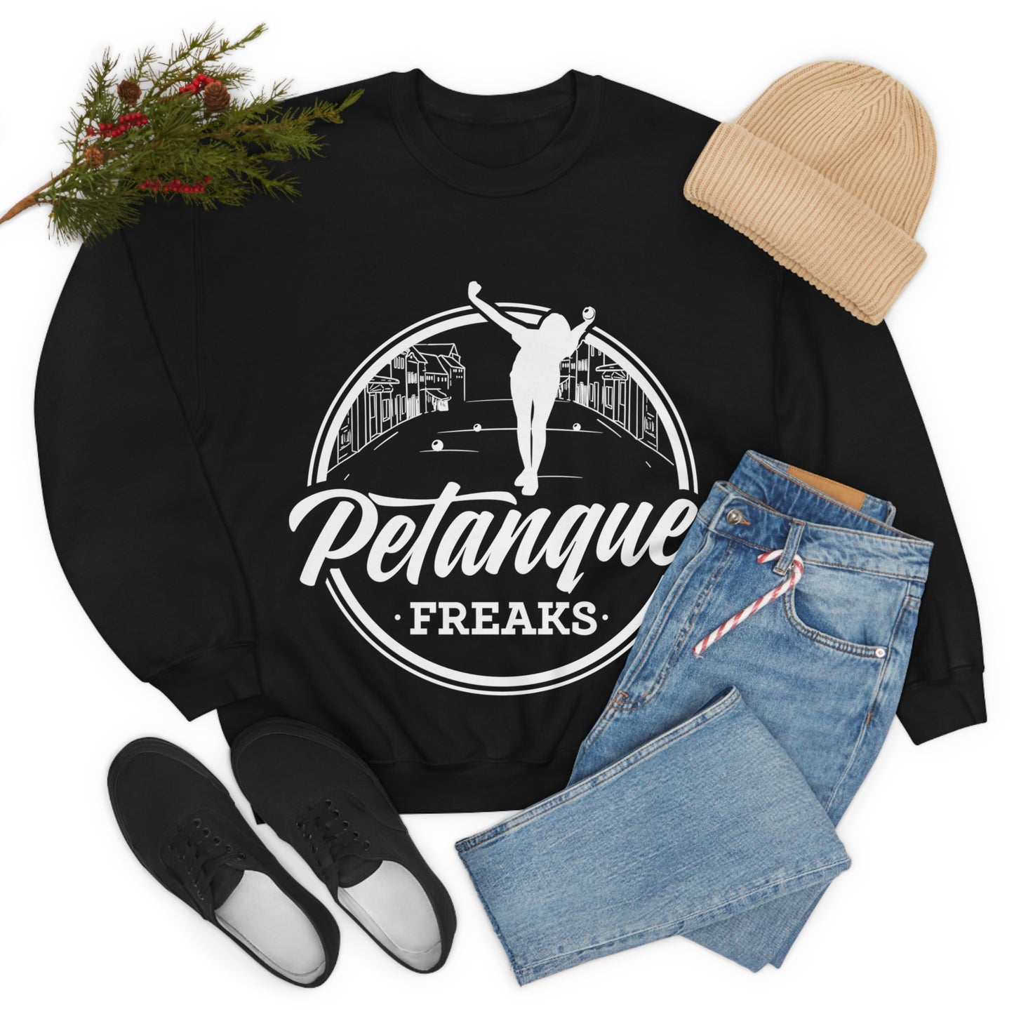 Unisex Heavy Blend™ Crewneck Petanque Freaks Sweatshirt