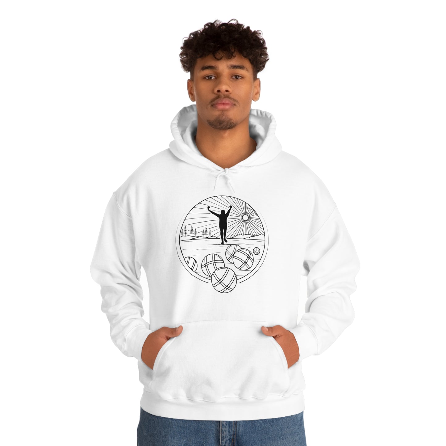 Unisex Heavy Blend™ Hooded Petanque Sweatshirt