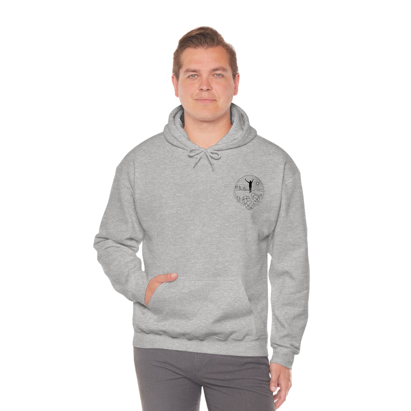 Unisex Heavy Blend Hooded Petanque Design Sweatshirt