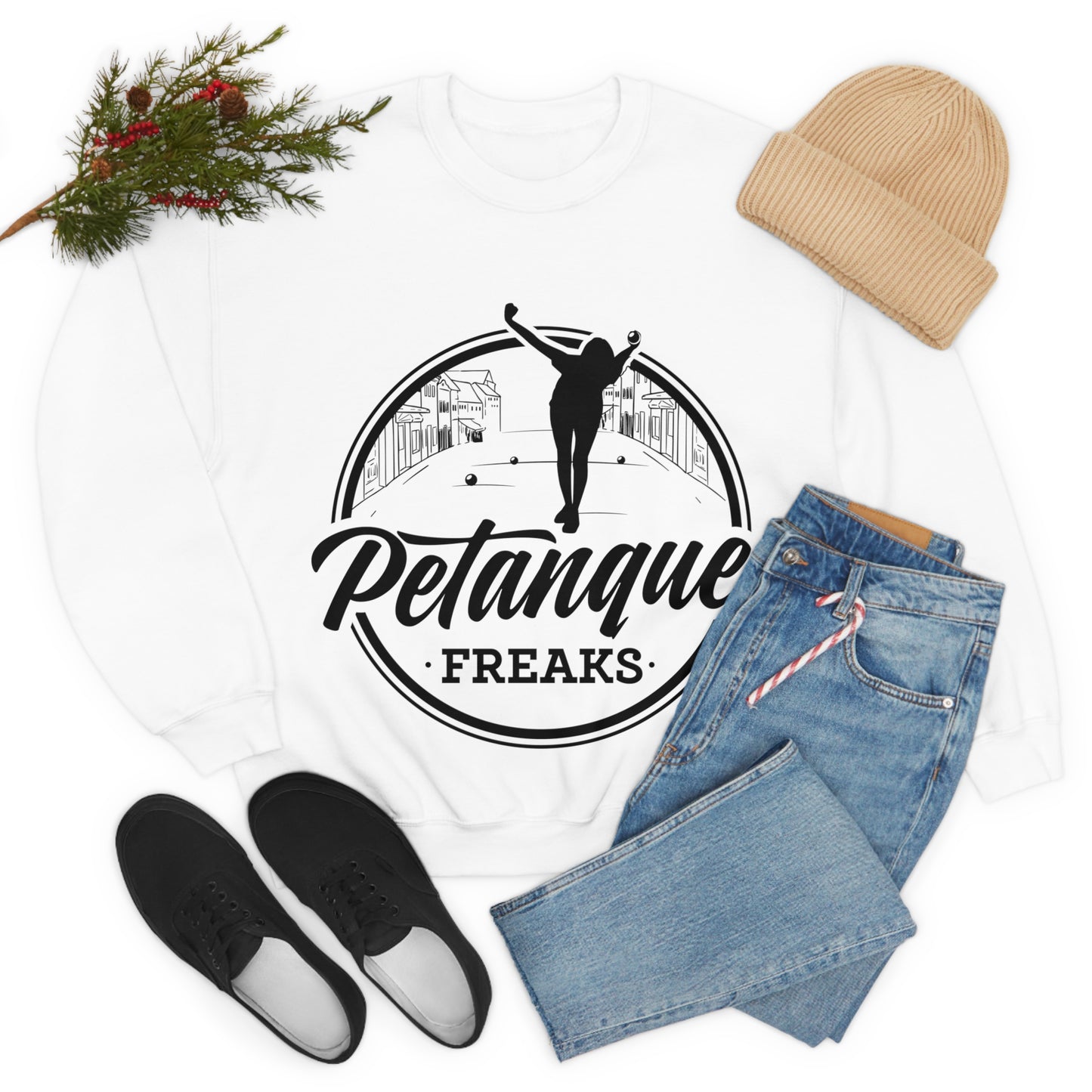 Unisex Heavy Blend™ Crewneck Petanque Freaks Sweatshirt