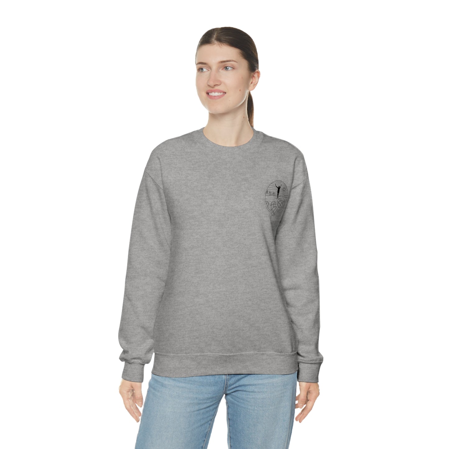 Unisex Heavy Blend Crewneck Petanque Design Sweatshirt