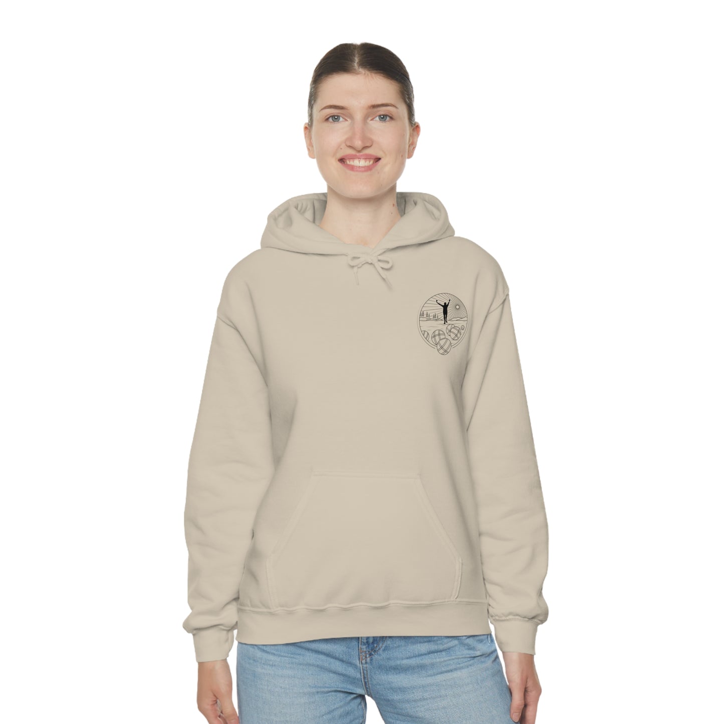 Unisex Heavy Blend Hooded Petanque Design Sweatshirt