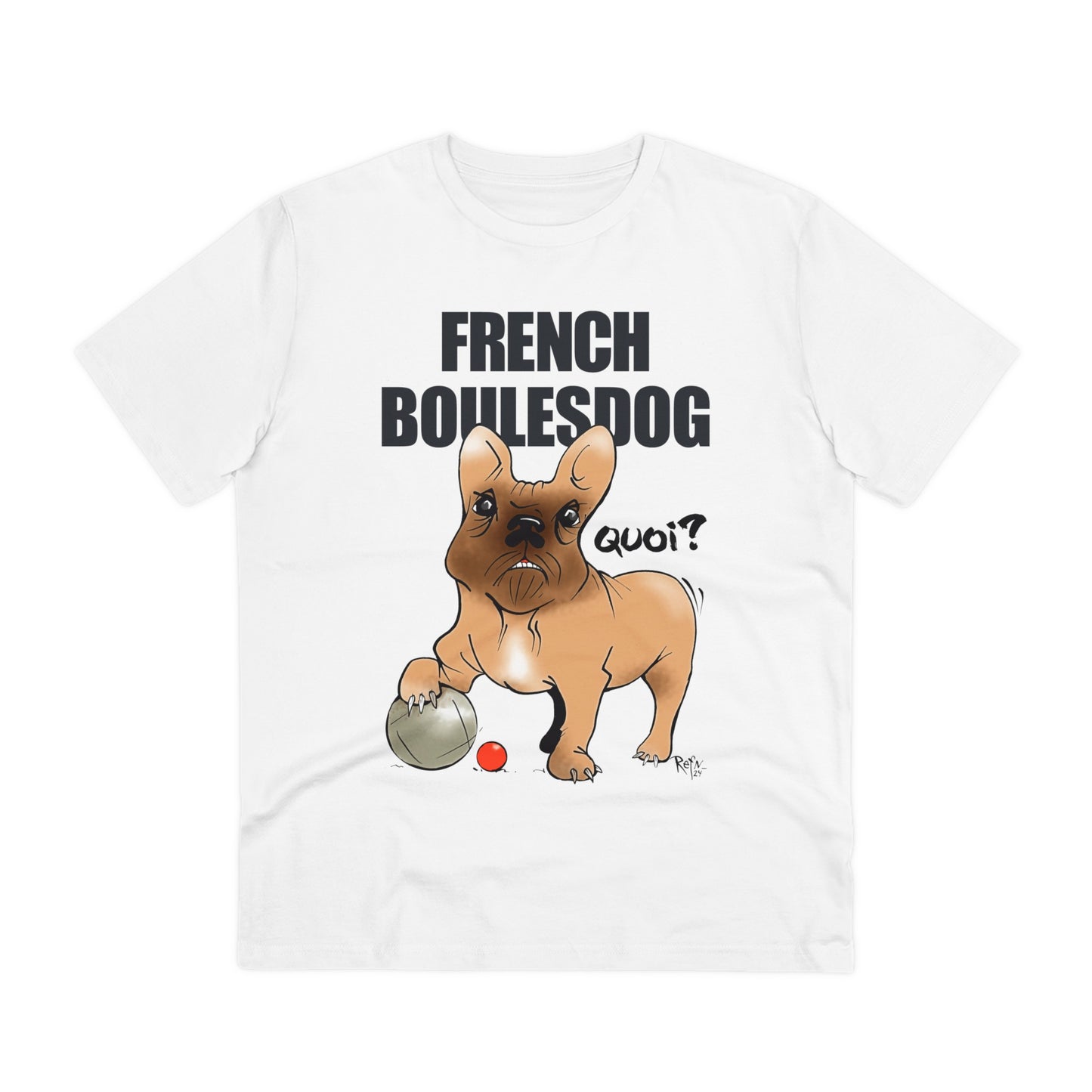 Organic T-shirt - French Boulesdog by Refn