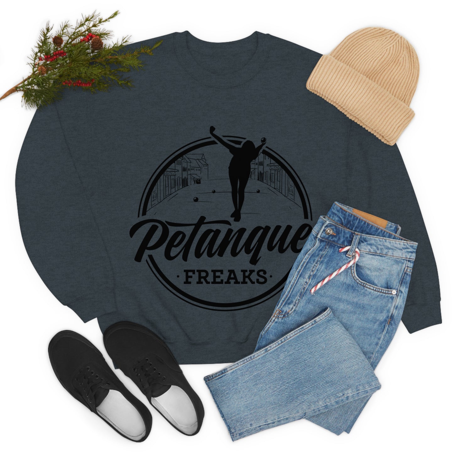 Unisex Heavy Blend™ Crewneck Petanque Freaks Sweatshirt