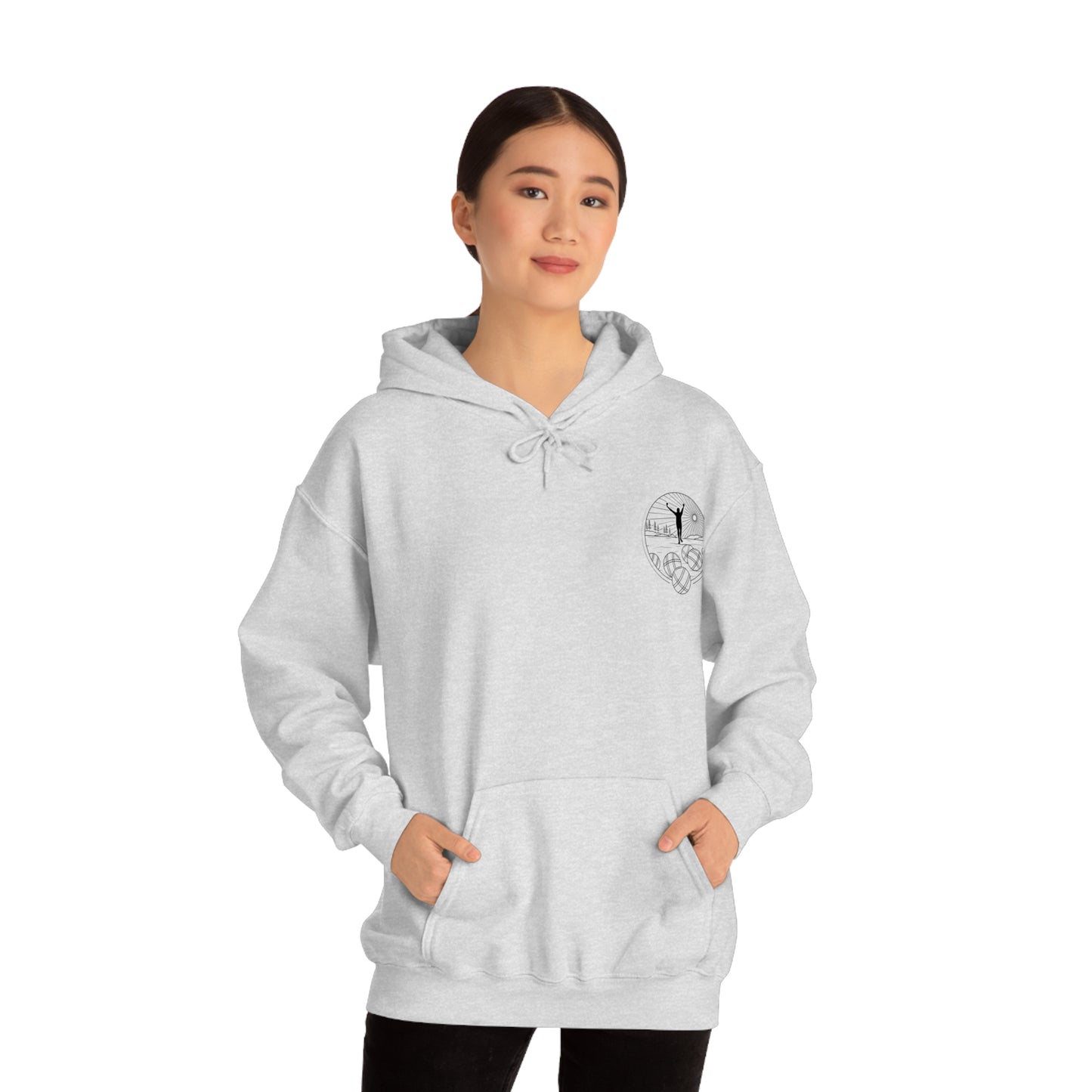 Unisex Heavy Blend Hooded Petanque Design Sweatshirt