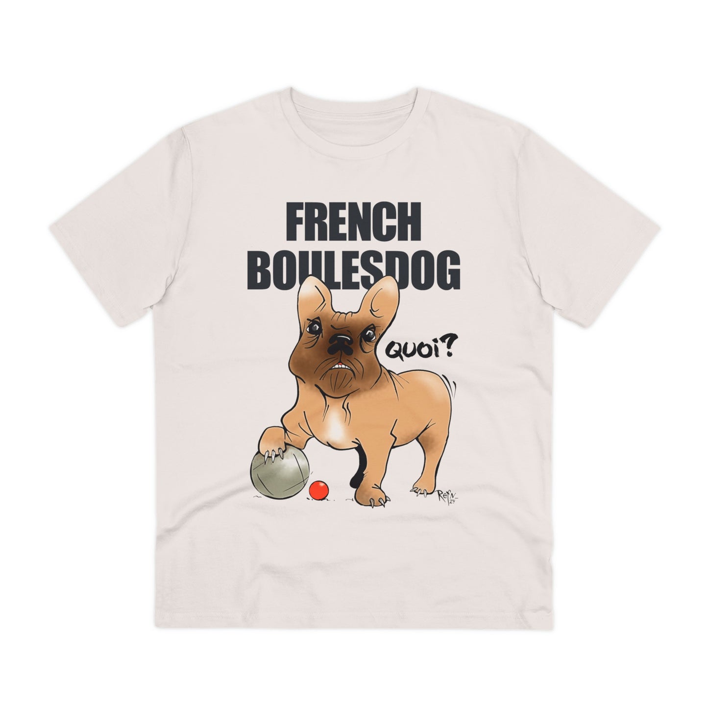 Organic T-shirt - French Boulesdog by Refn