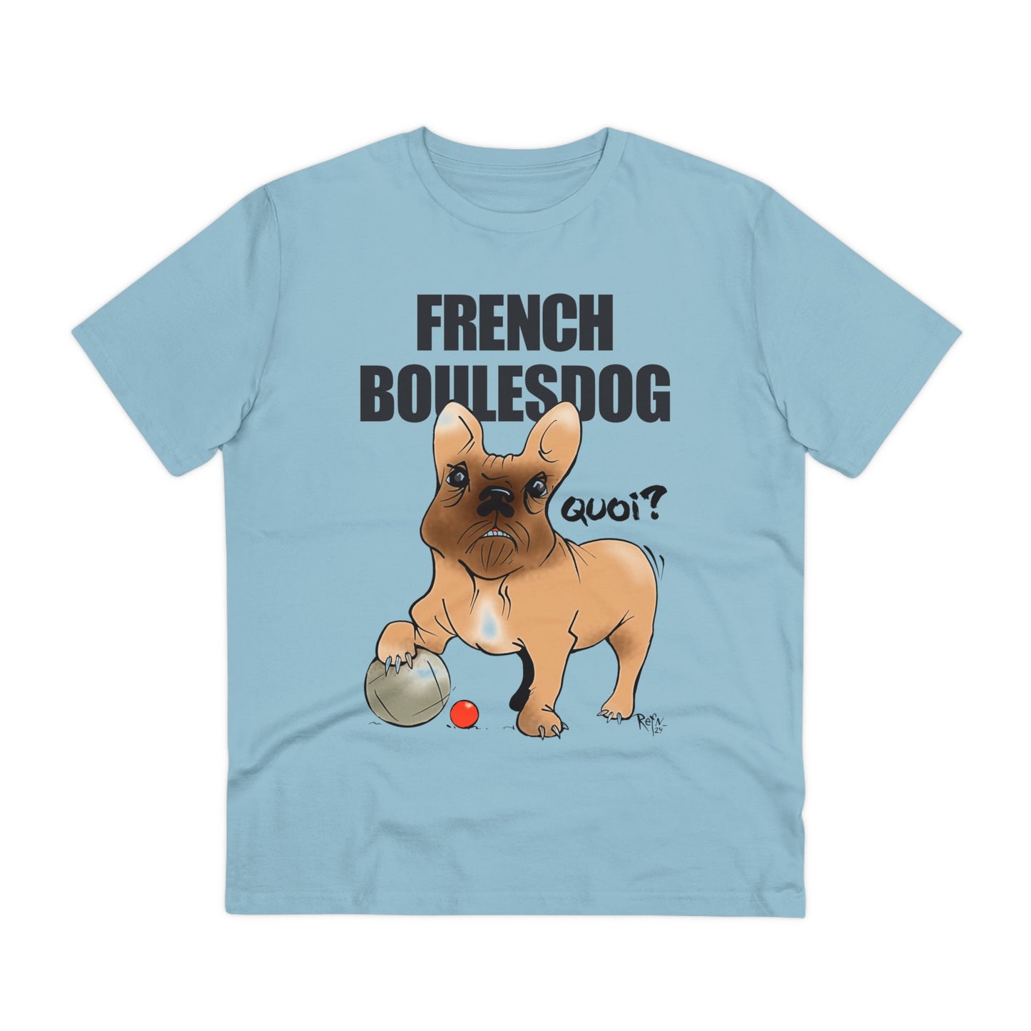 Organic T-shirt - French Boulesdog by Refn