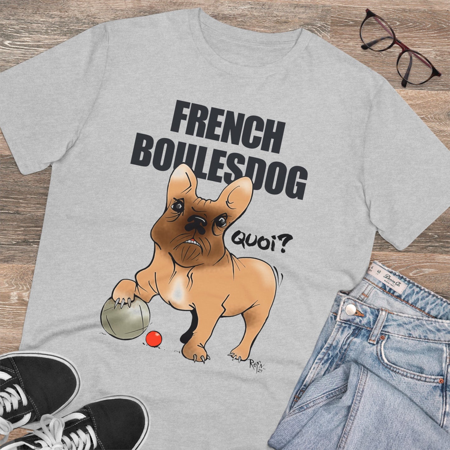 Organic T-shirt - French Boulesdog by Refn