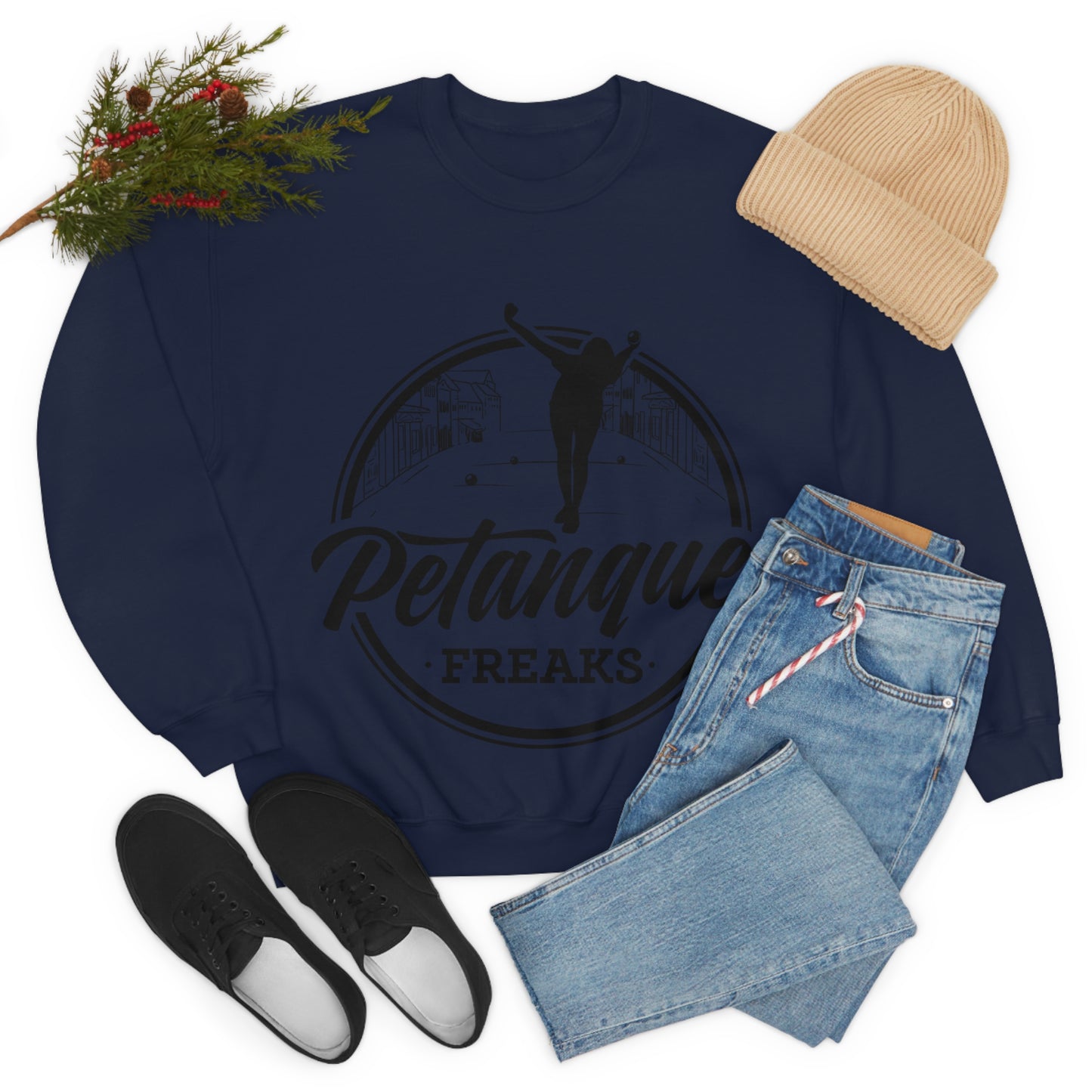 Unisex Heavy Blend™ Crewneck Petanque Freaks Sweatshirt