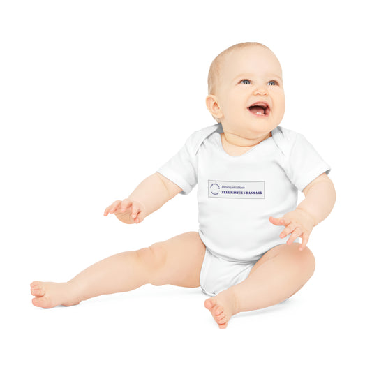 Økologisk kort-ærmet Star Master's Danmark baby bodysuit