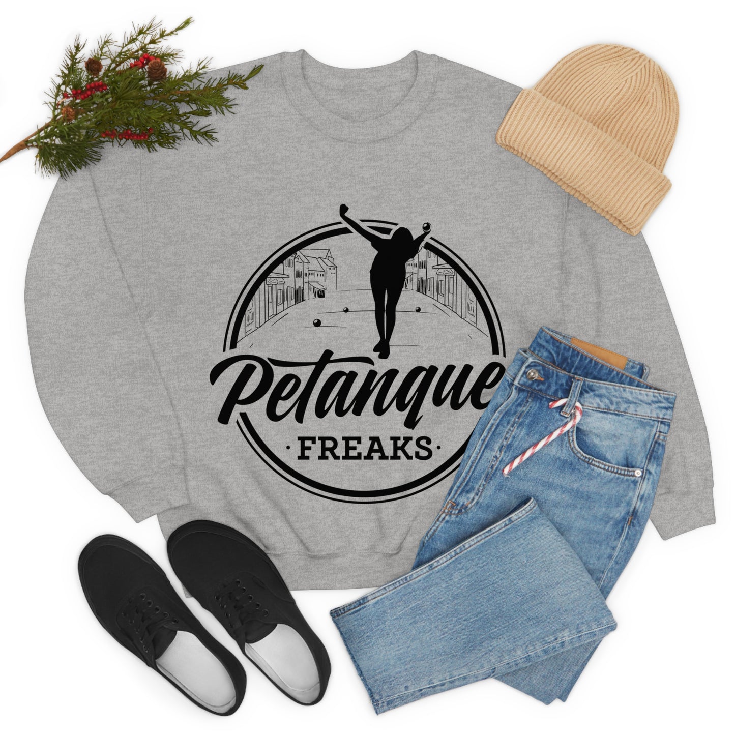 Unisex Heavy Blend™ Crewneck Petanque Freaks Sweatshirt