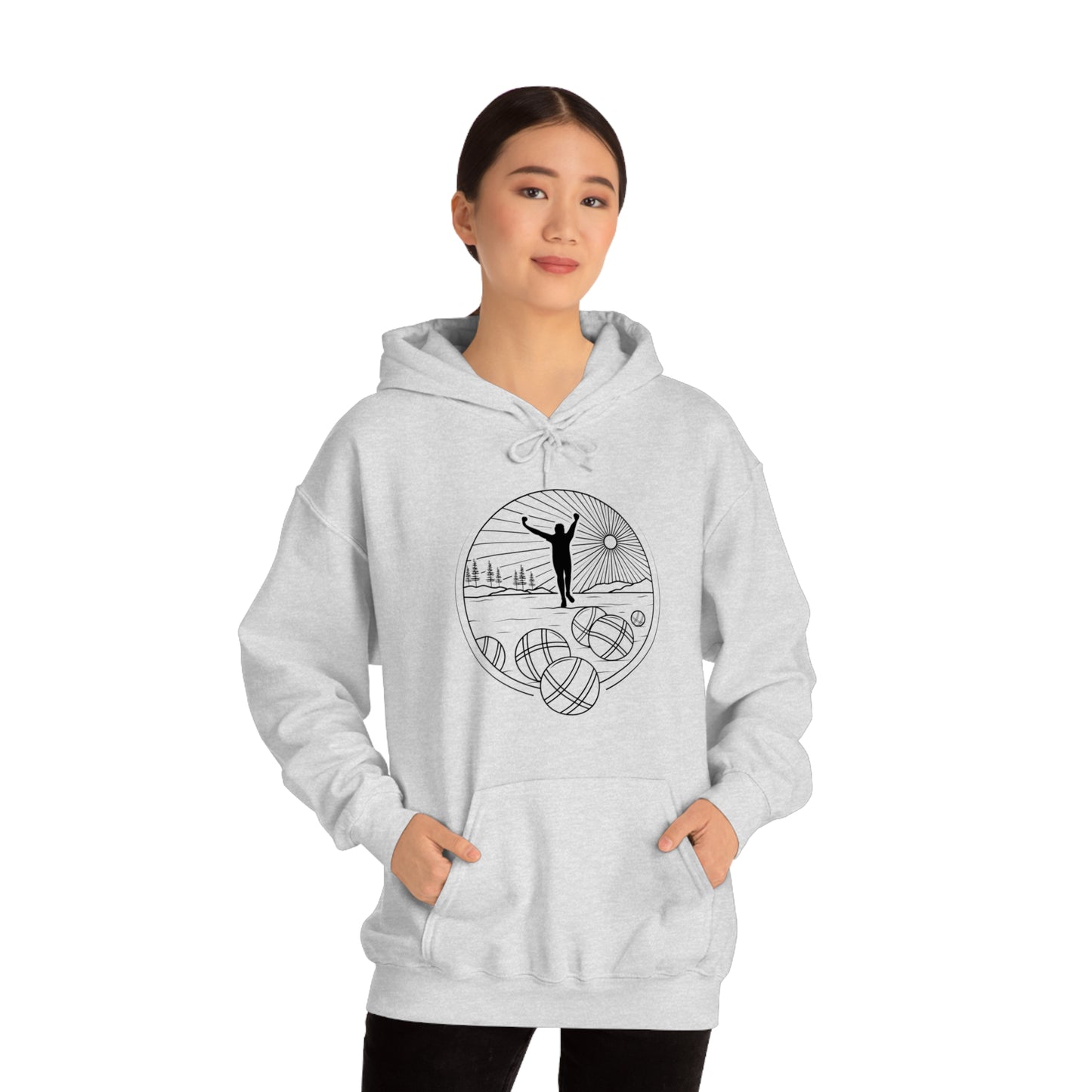 Unisex Heavy Blend™ Hooded Petanque Sweatshirt