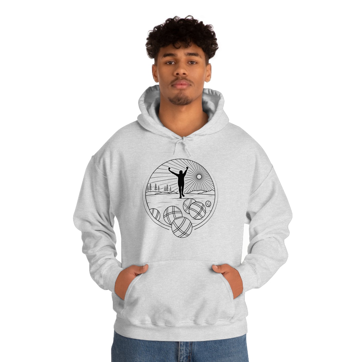 Unisex Heavy Blend™ Hooded Petanque Sweatshirt