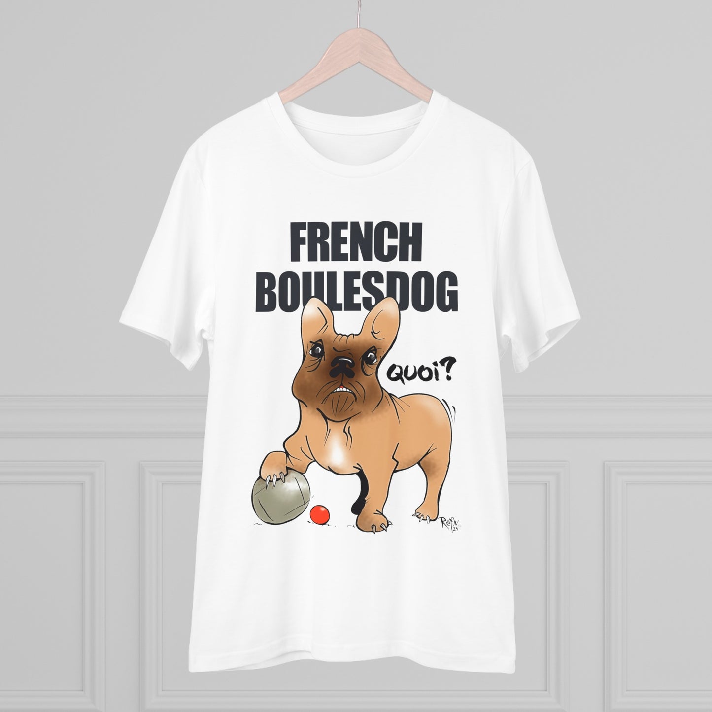 Organic T-shirt - French Boulesdog by Refn