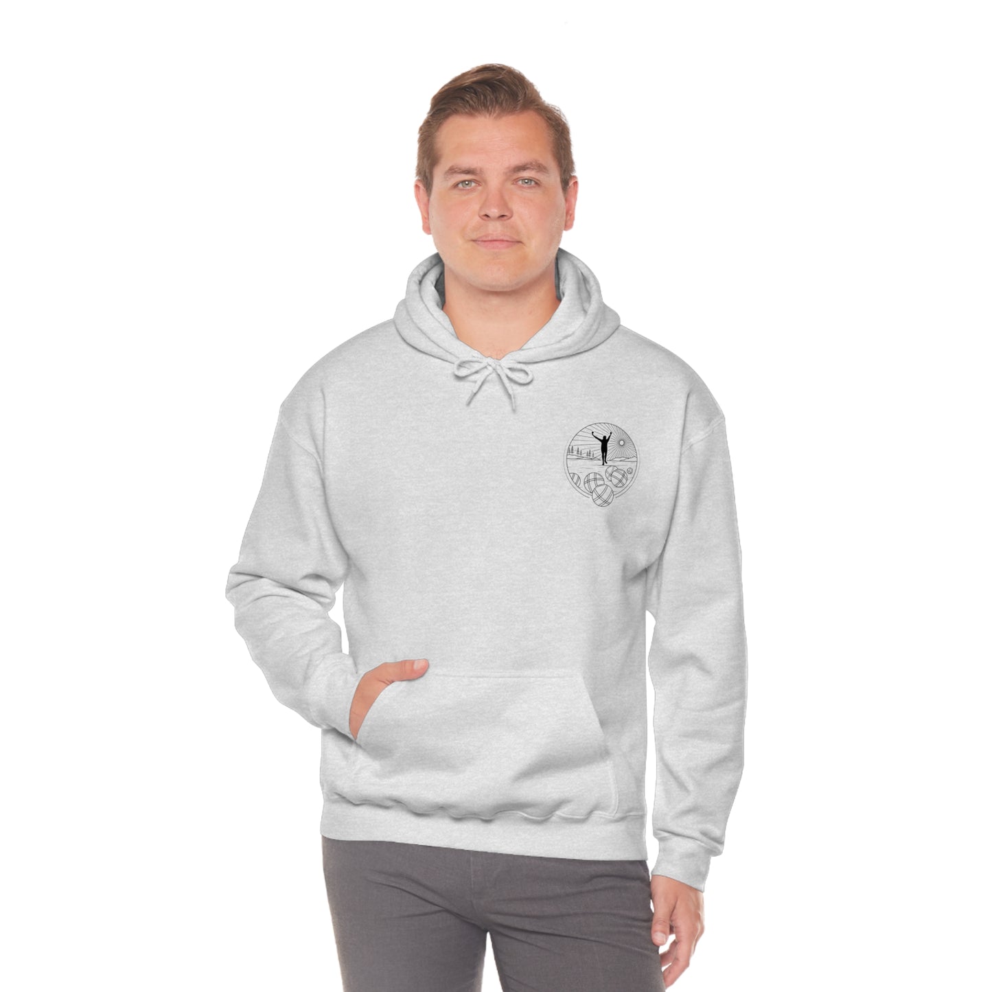 Unisex Heavy Blend Hooded Petanque Design Sweatshirt