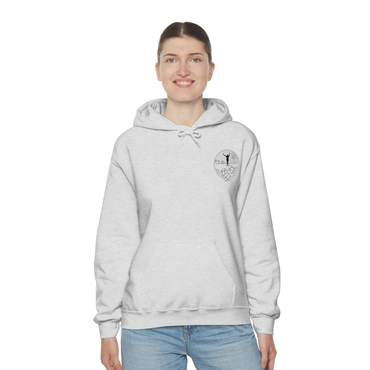 Unisex Heavy Blend Hooded Petanque Design Sweatshirt